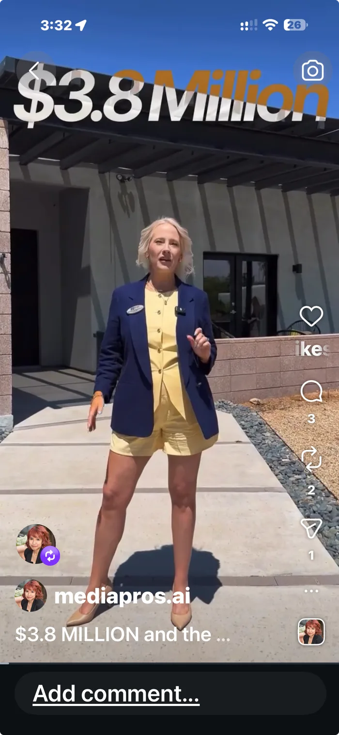Reel from a $3.8 million listing