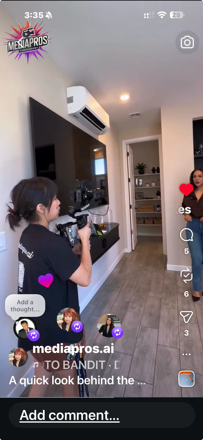 Behind the scenes: filming a model home walkthrough on a gimbal