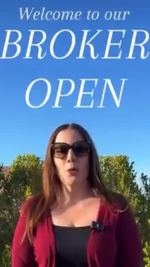 Broker open reel filmed outside a listing